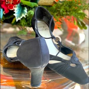 Black stiletto heels